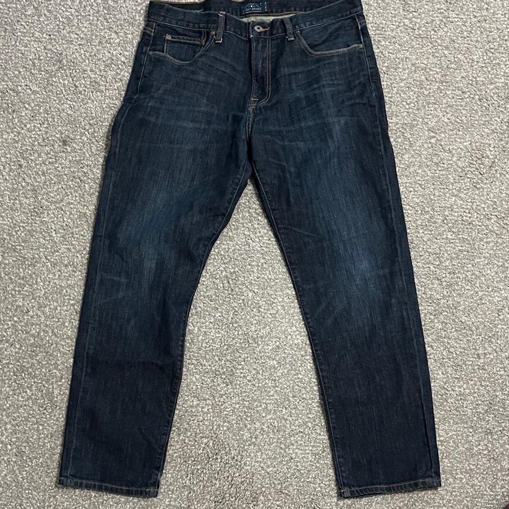 Lucky Brand Men's Deep Indigo Straight Jeans